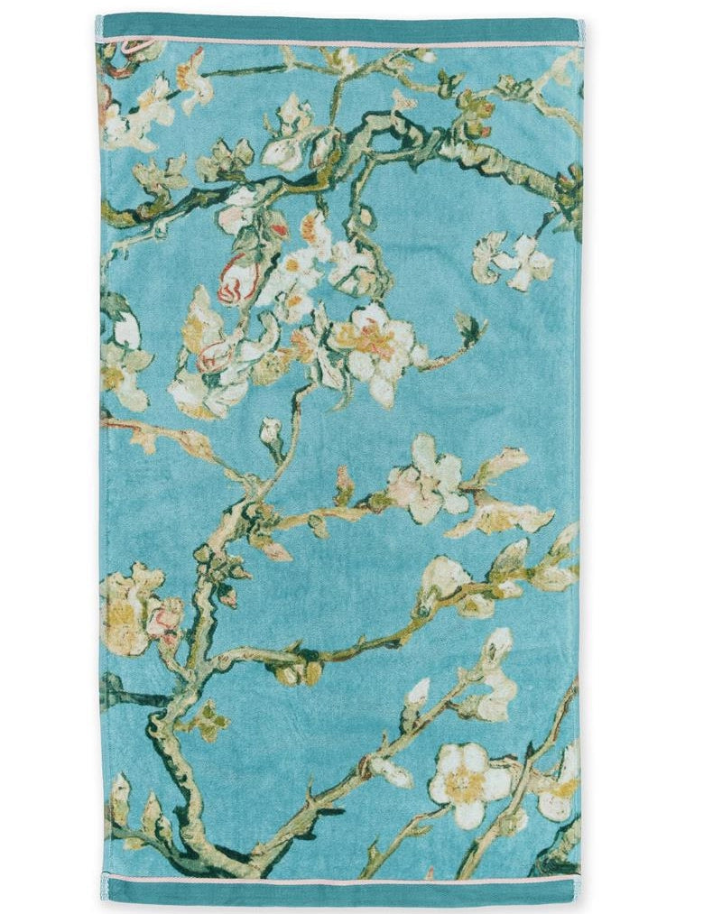 Beddinghouse Vincent van Gogh Blossom Blue Towels, badhanddoeken katoenen badstof