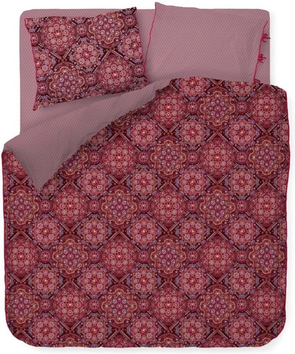 Pip Studio Il Mosaico Dark Red twill katoen 188TC dekbedovertrek
