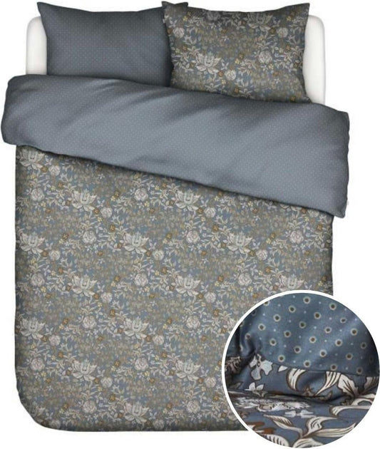 Taies d'oreiller Essenza Ophelia Midnight Swim en satin de coton 215 fils