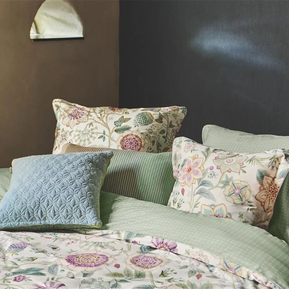Pip Studio Las Flores white pastel dekbedovertrek bloemen