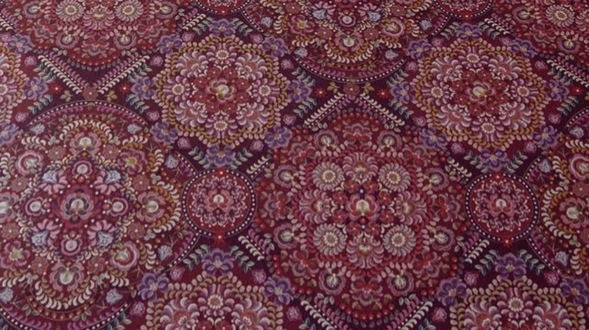 Pip Studio Il Mosaico Dark Red twill katoen 188TC dekbedovertrek