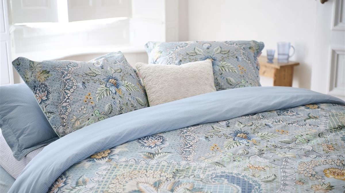 Pip Studio Saluti Grandi Light Blue perkal 200TC dekbedovertrek inspiratie Italie