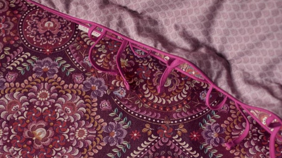 Pip Studio Il Mosaico Dark Red twill katoen 188TC dekbedovertrek