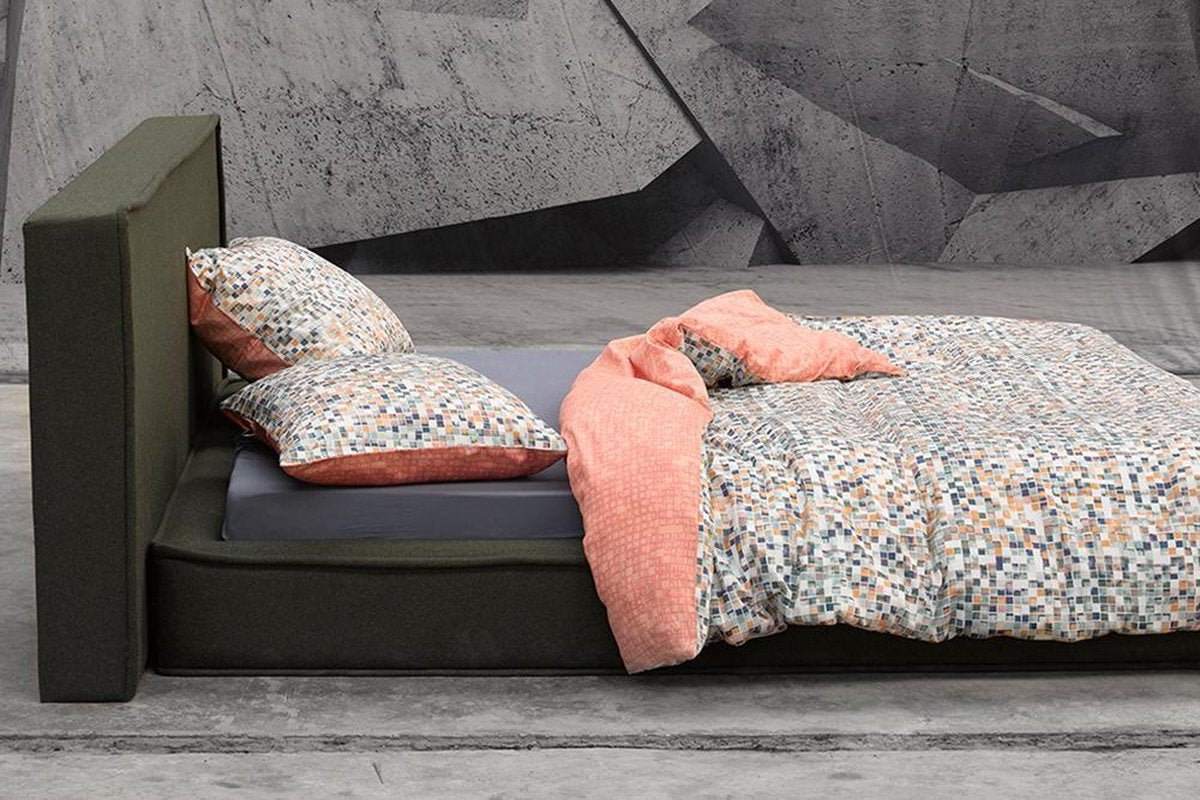 Ensemble de draps 4 pièces Essenza Canoa, mosaïque, satin de coton 220 fils