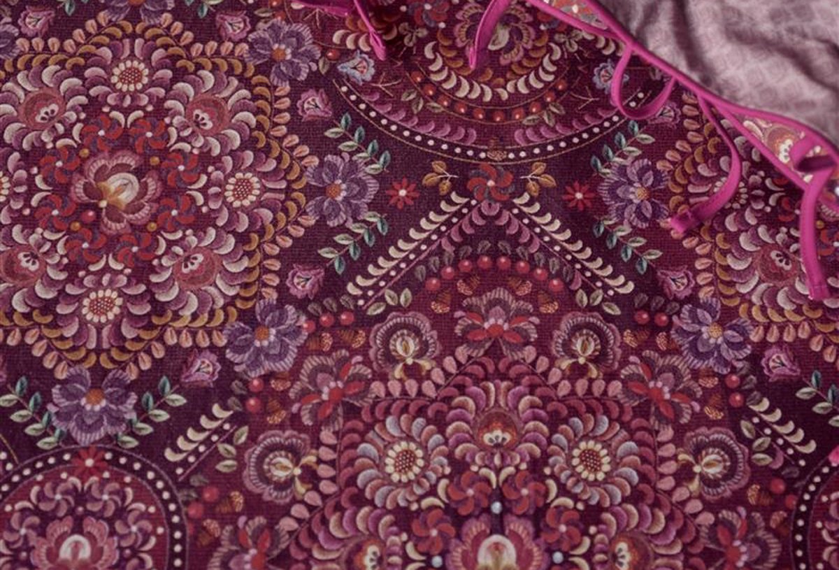 Pip Studio Il Mosaico Dark Red twill katoen 188TC dekbedovertrek