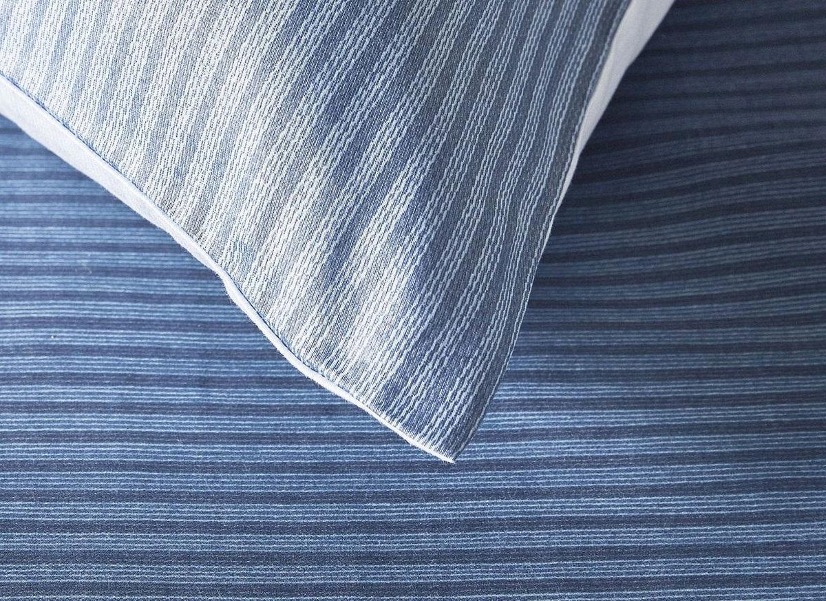 Marc O'Polo Lalani Housse de couette Bleu Indigo satin de coton 220 fils