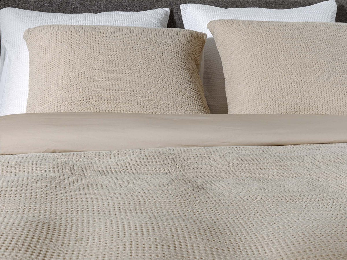Yellow Violette Mojave Sand katoen perkal en tencel dekbedovertrek