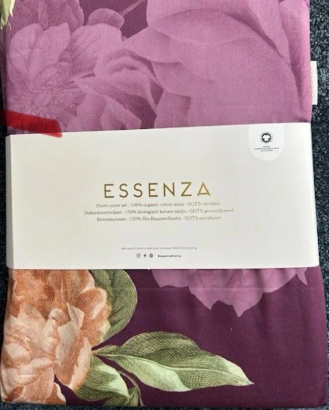 Essenza Orianna Mauve Wine 220TC dekbedovertrek katoensatijn