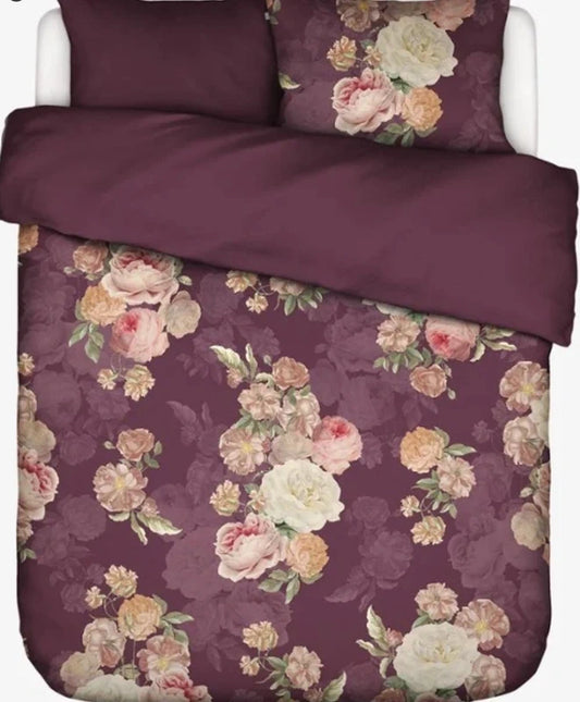 Essenza Orianna Mauve Wine 220TC dekbedovertrek katoensatijn