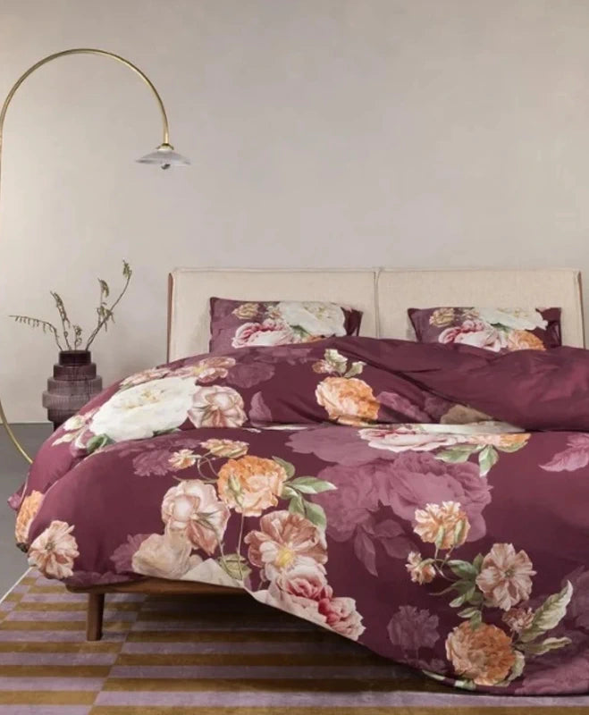 Essenza Orianna Mauve Wine 220TC dekbedovertrek katoensatijn