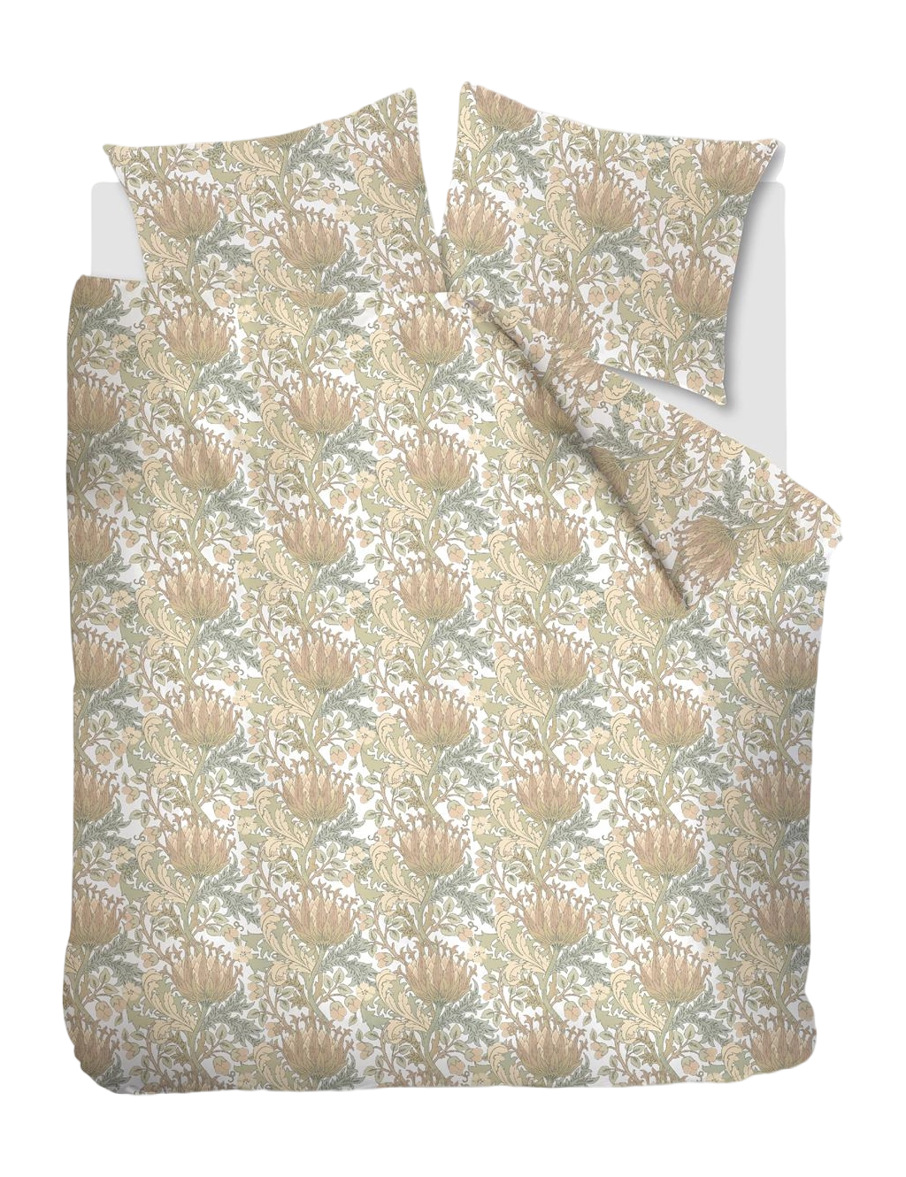 Beddinghouse Gracia Pastel 100% katoen seersucker dekbedovertrek artisjok bloemen