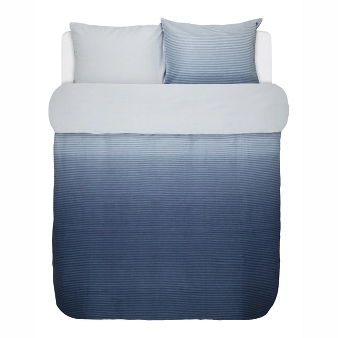 Marc O'Polo Lalani Housse de couette Bleu Indigo satin de coton 220 fils