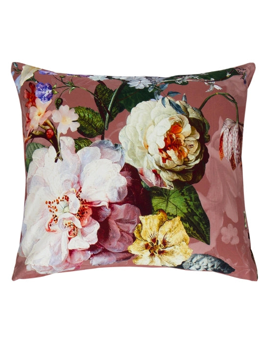 Essenza Fleur Dusty rose dekbedovertrek katoensatijn 210TC