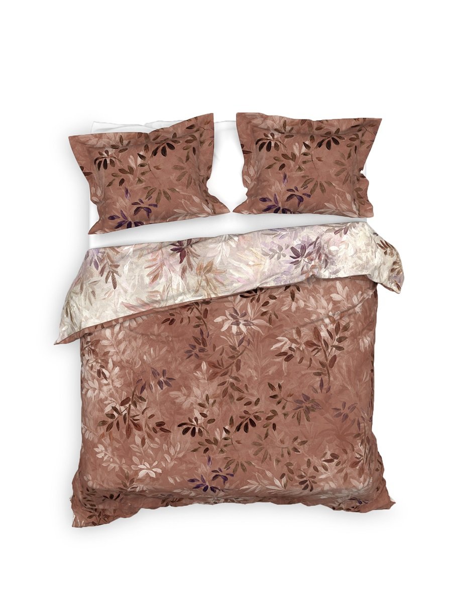 Housse de couette en sergé Heckett Lane Yamile branches feuilles
