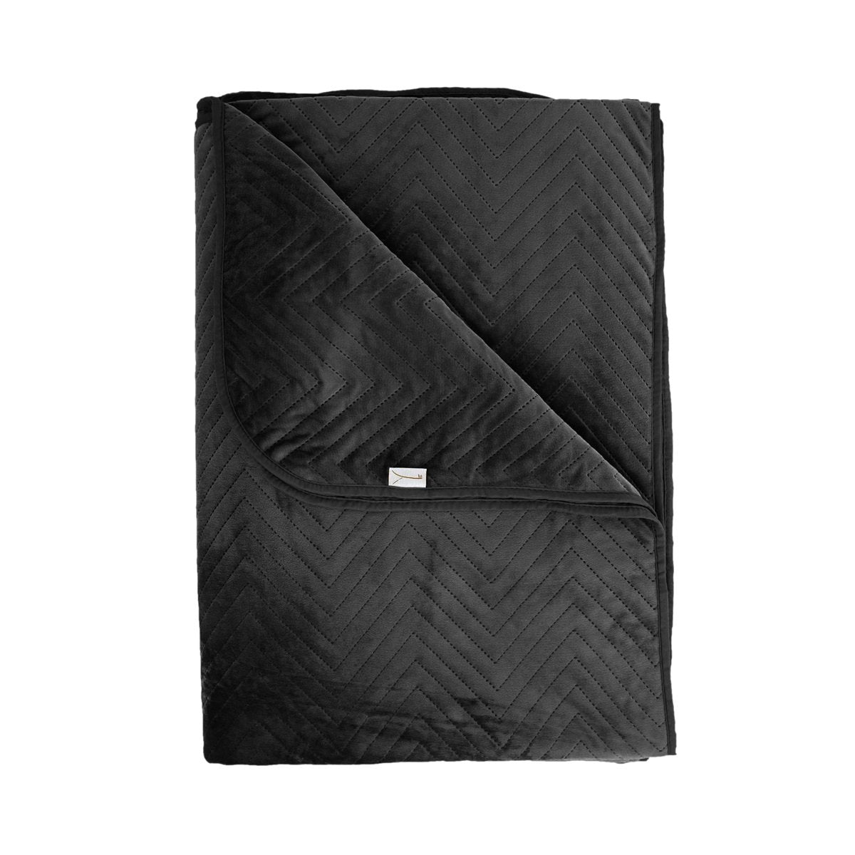 Yellow bedsprei Madeline Ink Black