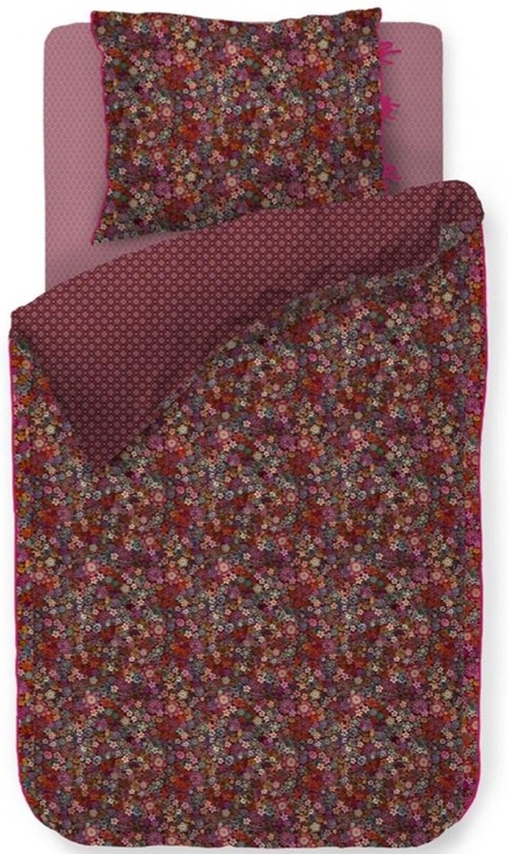 Pip Studio Tutti i Fiori Dark red percal 200TC dekbedovertrek