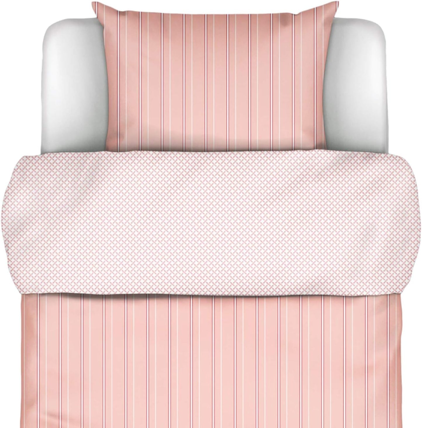 Marc O'Polo Jarna Coral Pink dekbedovertrek katoensatijn 220TC