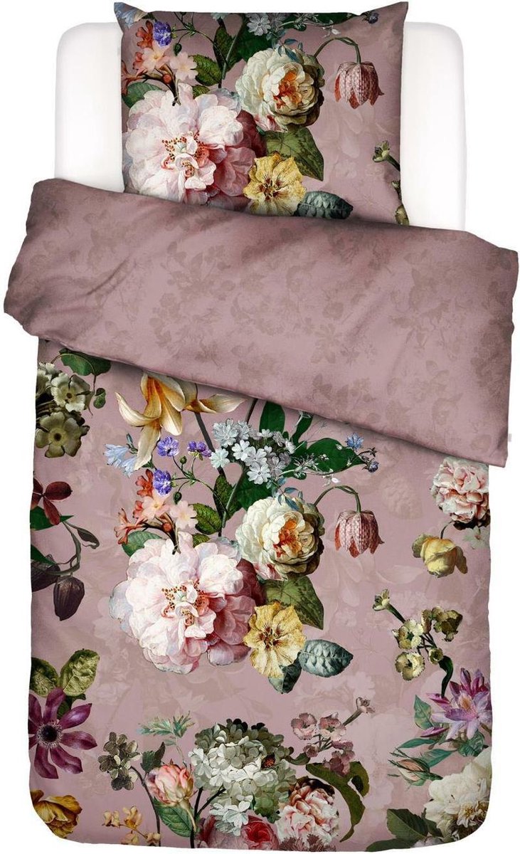 Essenza Fleur Woodrose dekbedovertrek katoensatijn 215TC