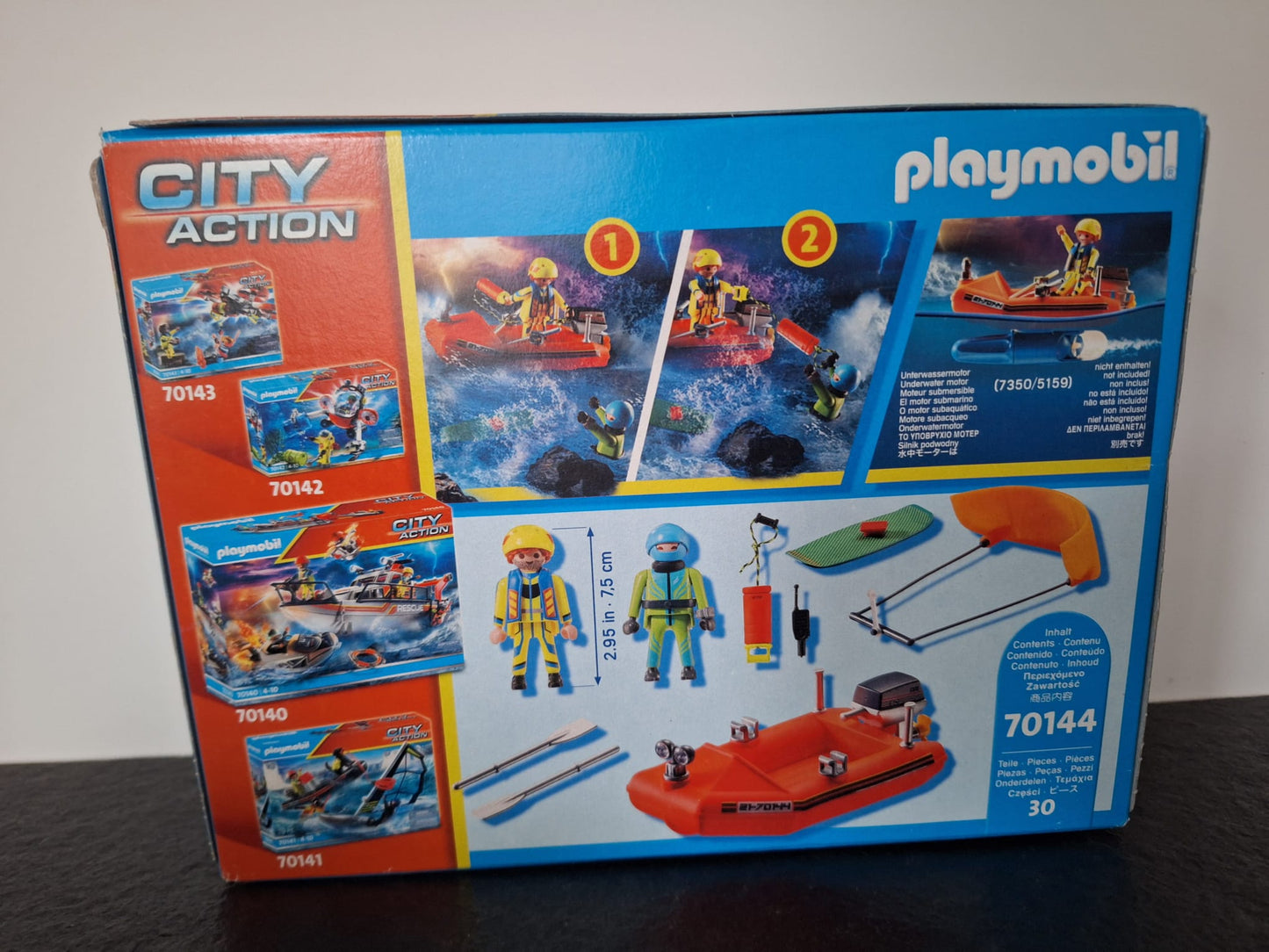 Playmobil city action redding op zee: kitesurfersredding met boot 70144