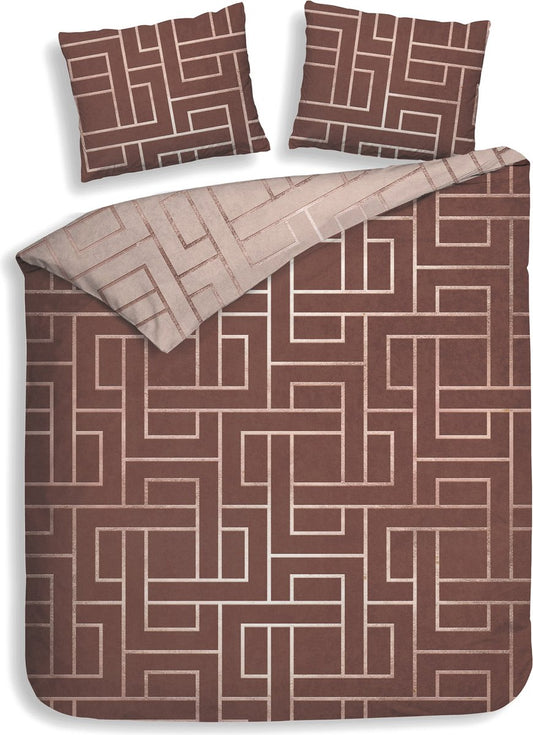 Heckettlane Roja twill dekbedovertrek abstract