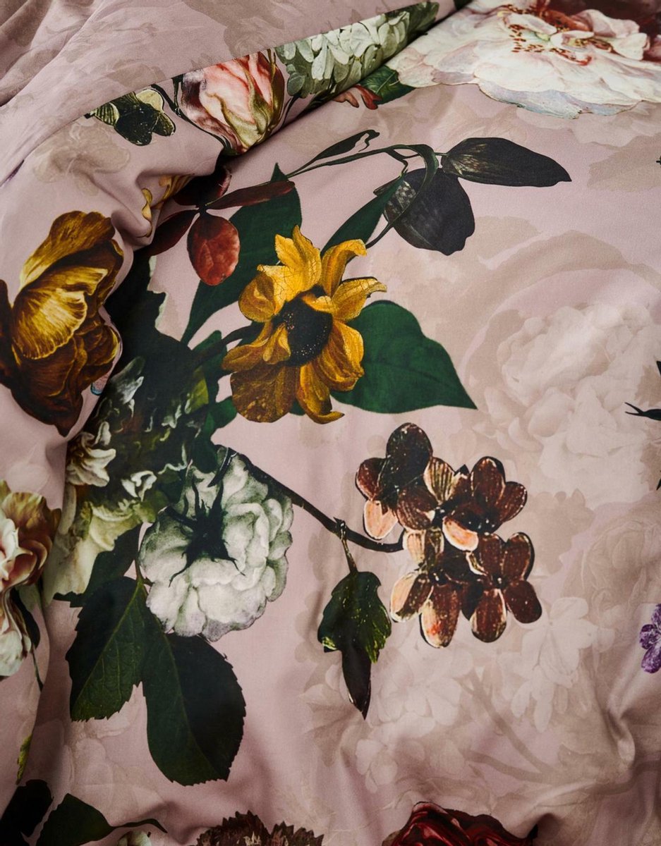Essenza Fleur Woodrose dekbedovertrek katoensatijn 215TC