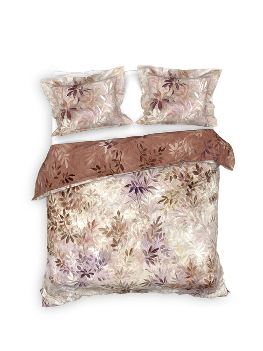 Housse de couette en sergé Heckett Lane Yamile branches feuilles