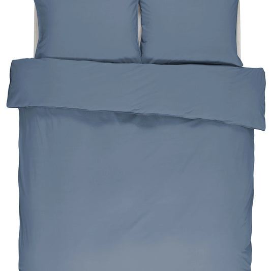 Essenza Guy Blue katoenen dekbedovertrek vintage washed