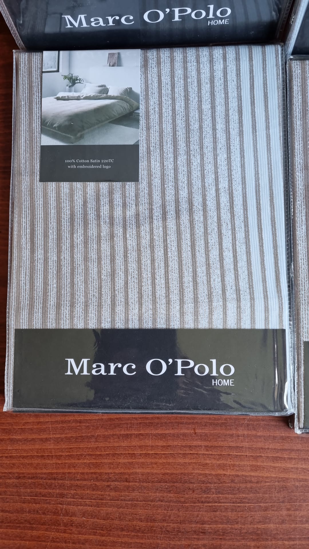 Marc O'Polo Lalani Earth Brown kussenslopen katoensatijn 220TC