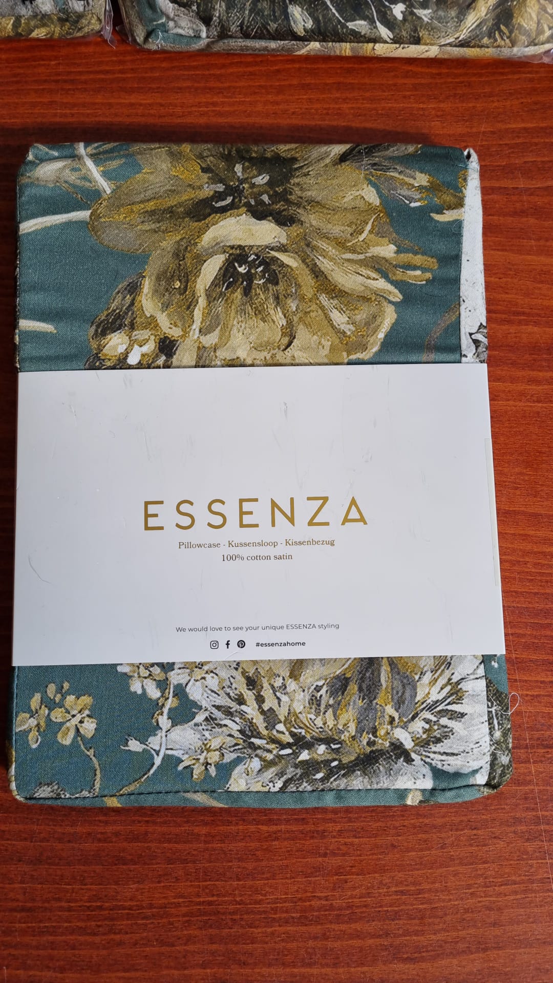 Essenza Maily Laurel Green kussenslopen katoensatijn 215TC