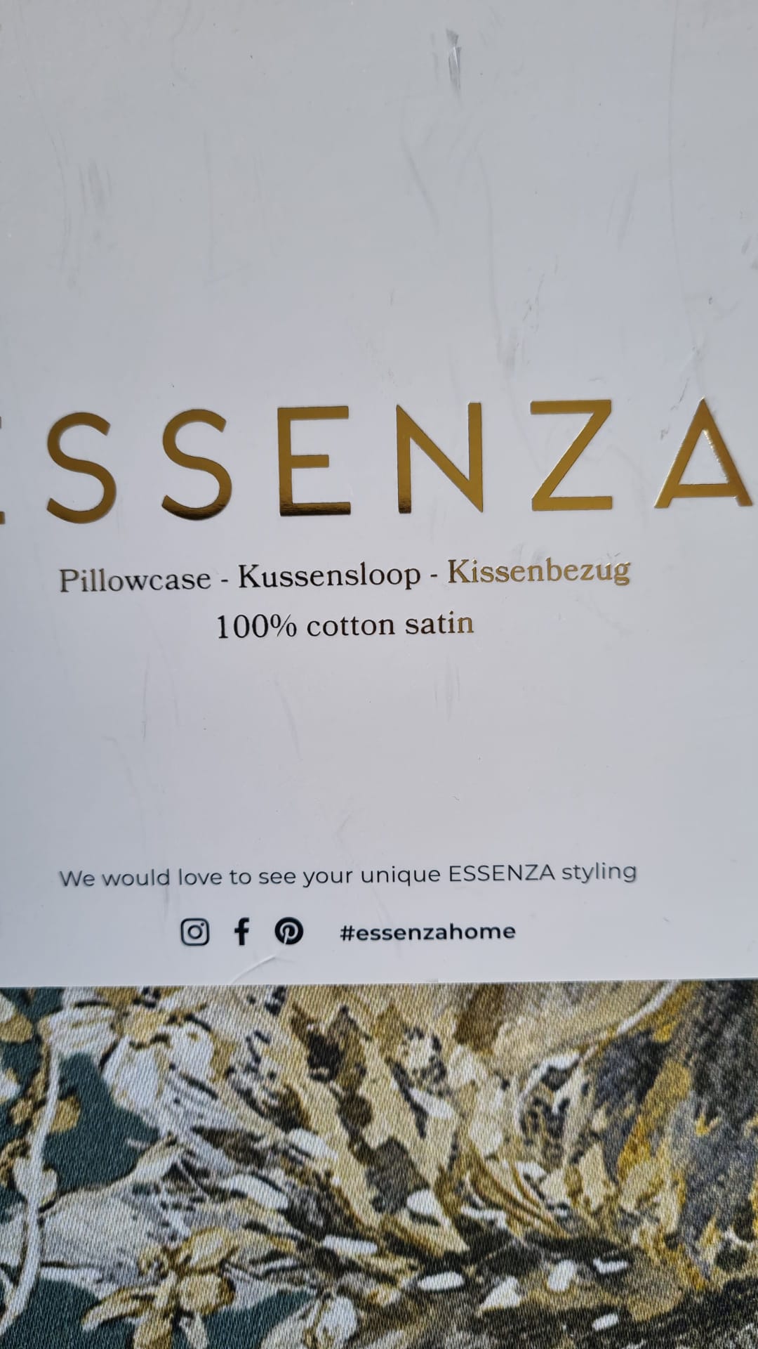 Essenza Maily Laurel Green kussenslopen katoensatijn 215TC