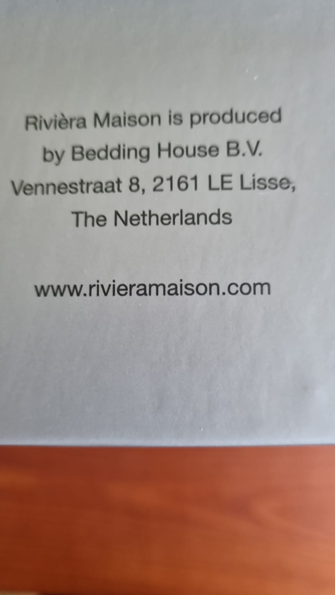 Riviera Maison Hotel Boutique Chic Sand dekbedovertrek perkal katoen white, wit Uni