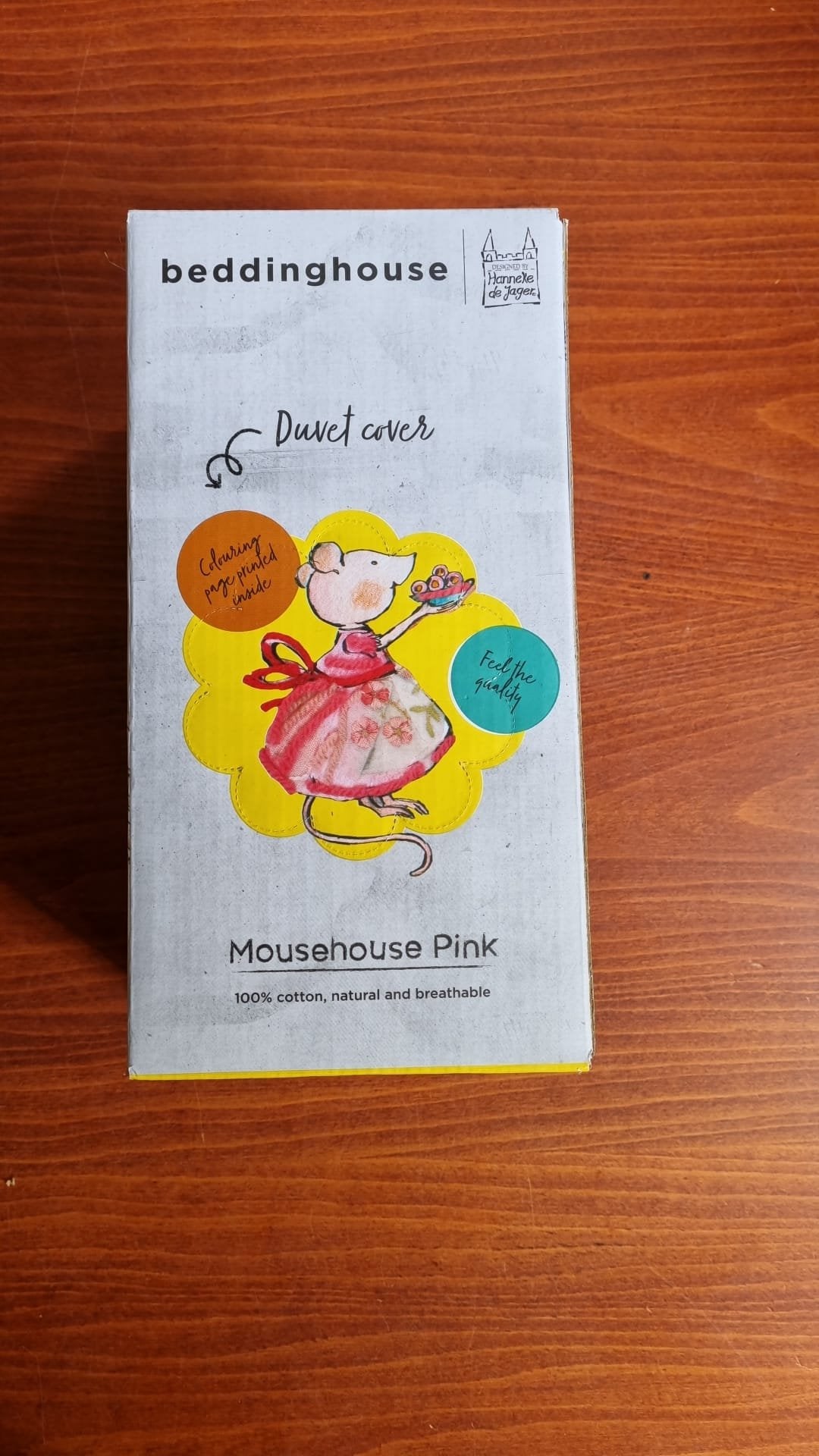 Beddinghouse Kids Hanneke de Jager dekbedovertrek Mousehouse Pink voor prinsessen