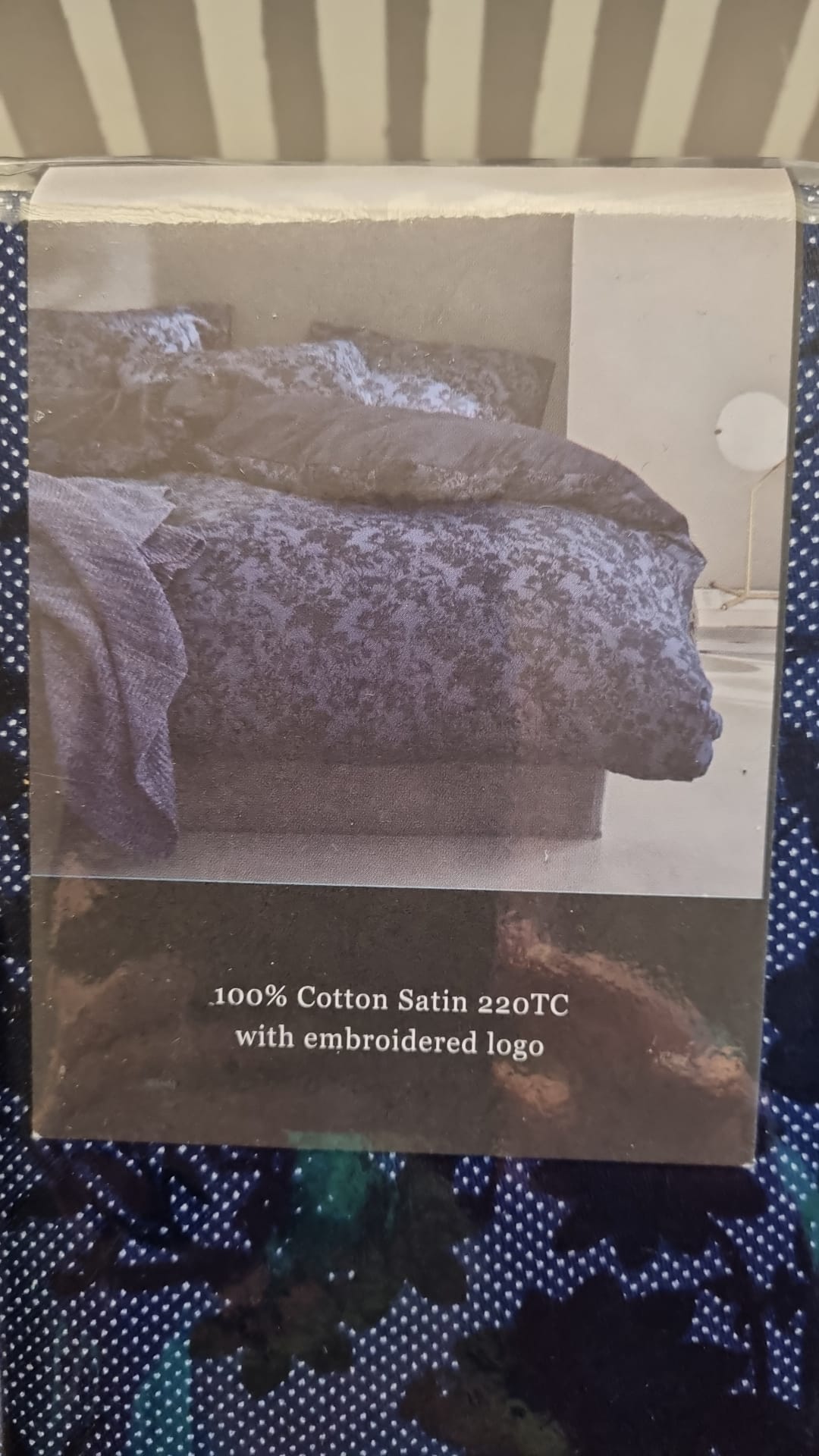 Housse de couette Marc O'Polo Lavea en satin de coton bleu 220 fils