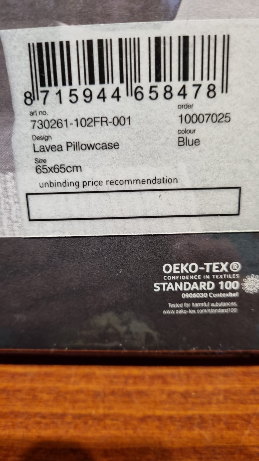 Housse de couette Marc O'Polo Lavea en satin de coton bleu 220 fils