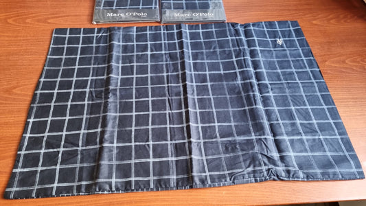 Marc O'Polo Niri Indigo Blue katoensatijnen 220TC kussenslopen