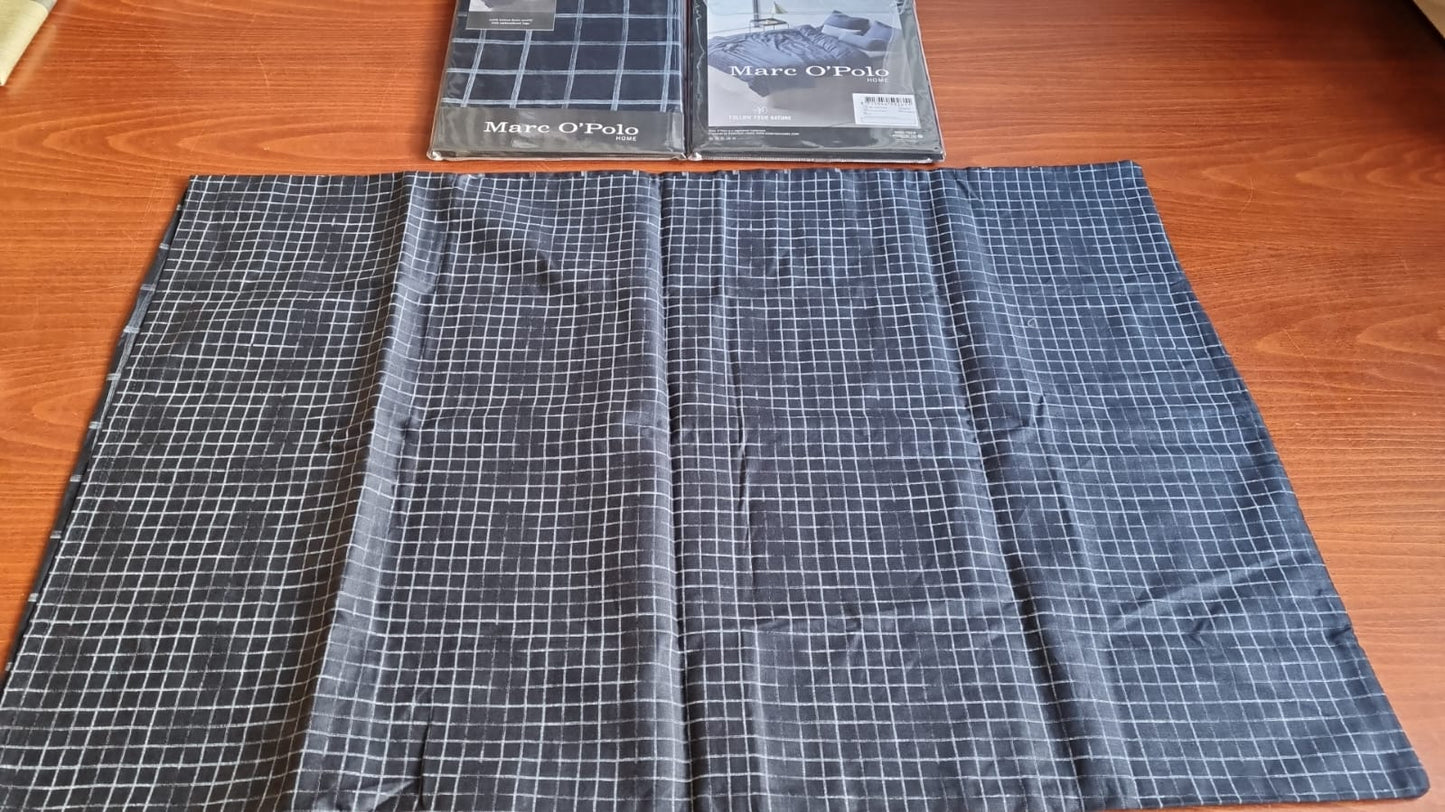 Marc O'Polo Niri Indigo Blue katoensatijnen 220TC kussenslopen