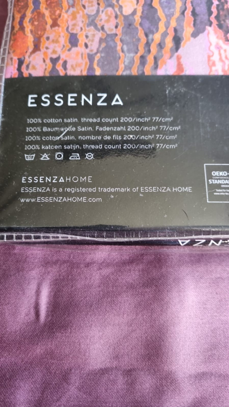 Essenza Fabienne Terra kusssensloop katoensatijn 200TC