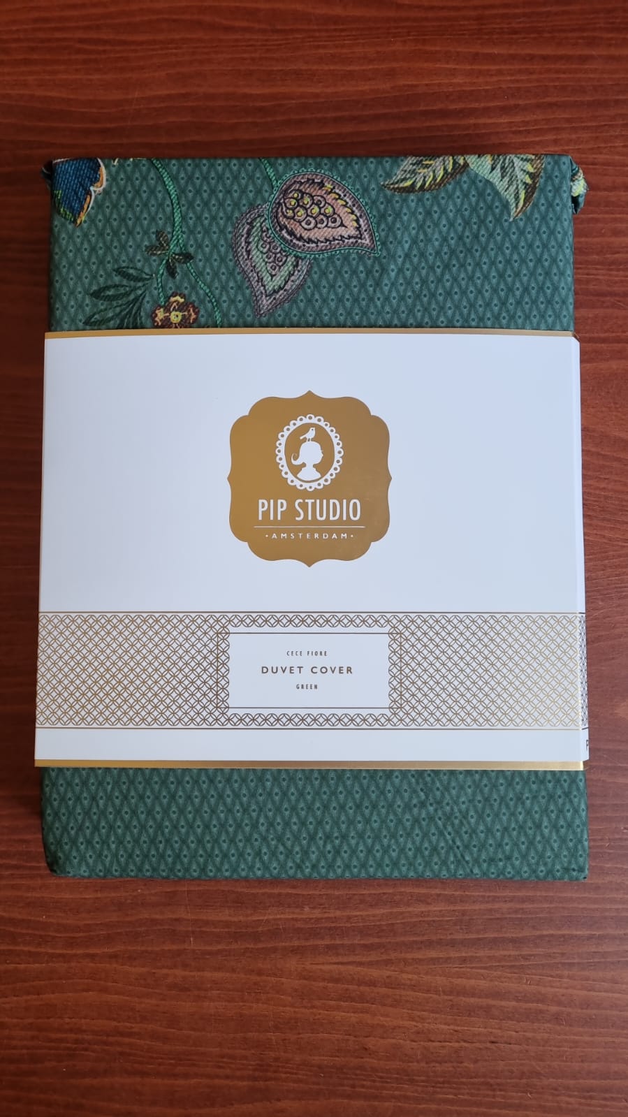 Pip Studio Cece Fiore Green (turquoise) percal 200TC dekbedovertrek