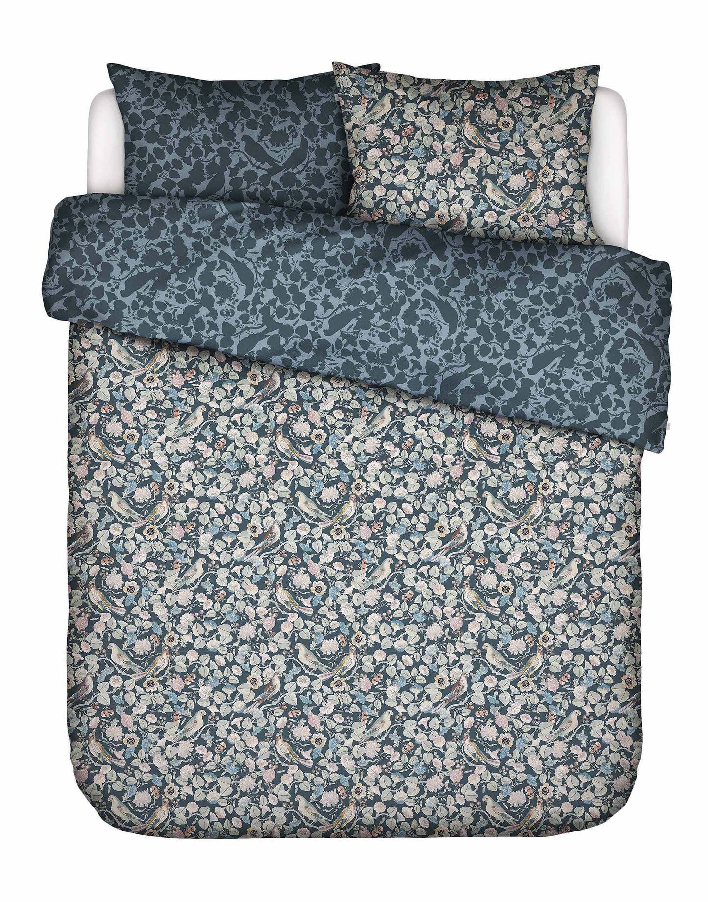 Essenza Aleste Slate Grey dekbedovertrek 220TC katoensatijn