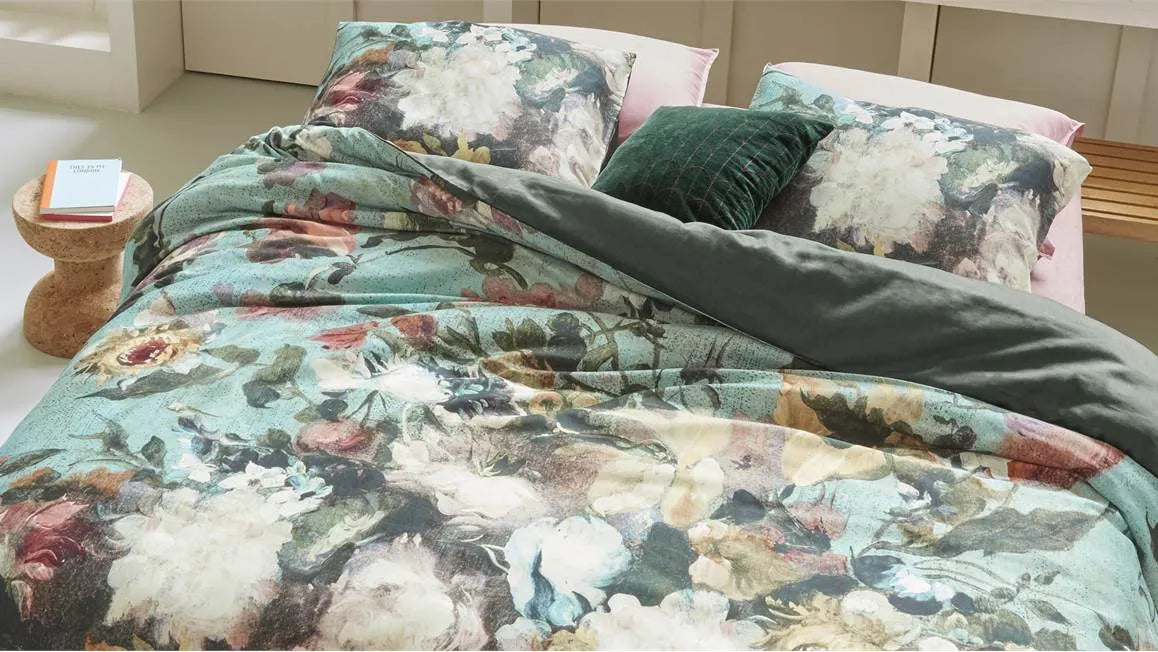 Beddinghouse Grandeur katoensatijn dekbedovertrek klassieke bloemen romantisch