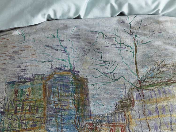 Beddinghouse Vincent Van Gogh Boulevard Clichy in Parijs Montmartre dekbedovertrek