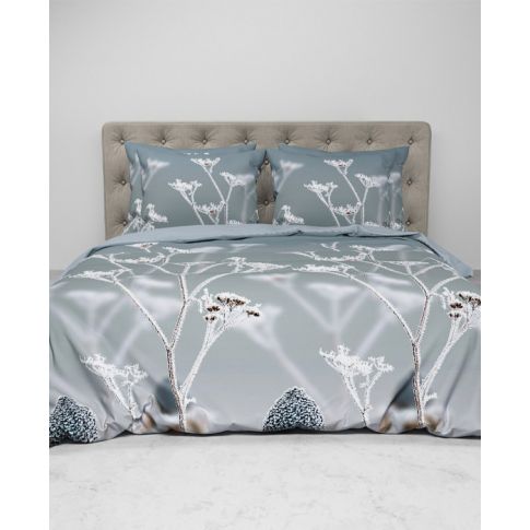 Housse de couette en flanelle de coton Heckettlane Blog Frost Blue Winter Frost