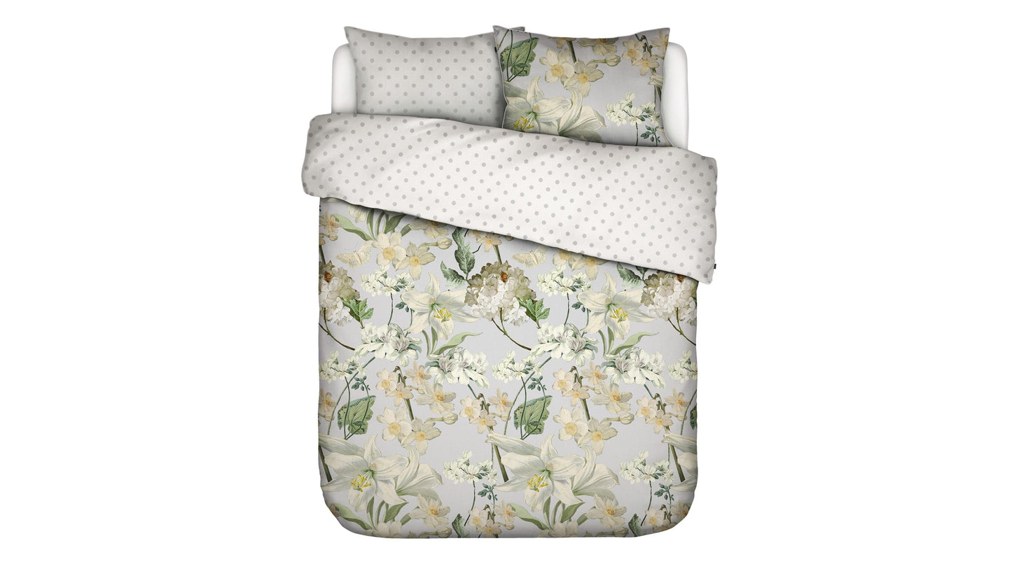 Housse de couette en satin de coton Essenza Rosalee Moutarde 215 fils