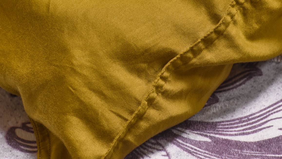 Essenza Minte kleur Olive dekbedovertrek katoensatijn 300TC