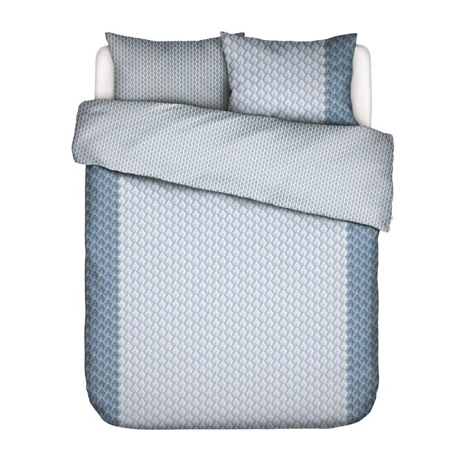 Essenza tesse zen blue katoensatijn 210TC dekbedovertrek ornament