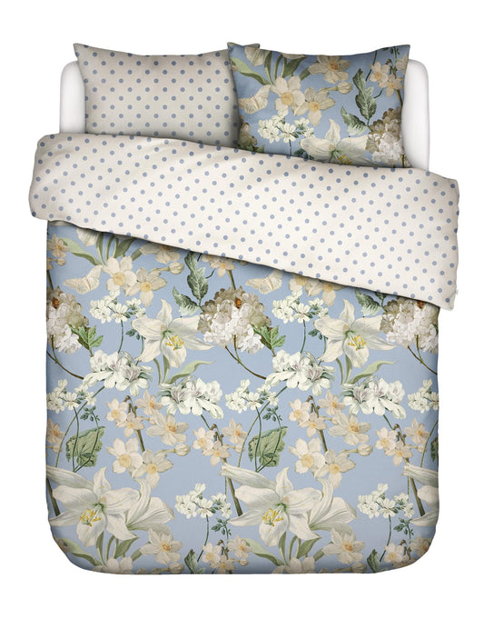 Housse de couette en satin de coton Essenza Rosalee Moutarde 215 fils