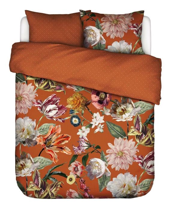 Essenza Filou Caramel katoensatijn 210TC dekbedovertrek