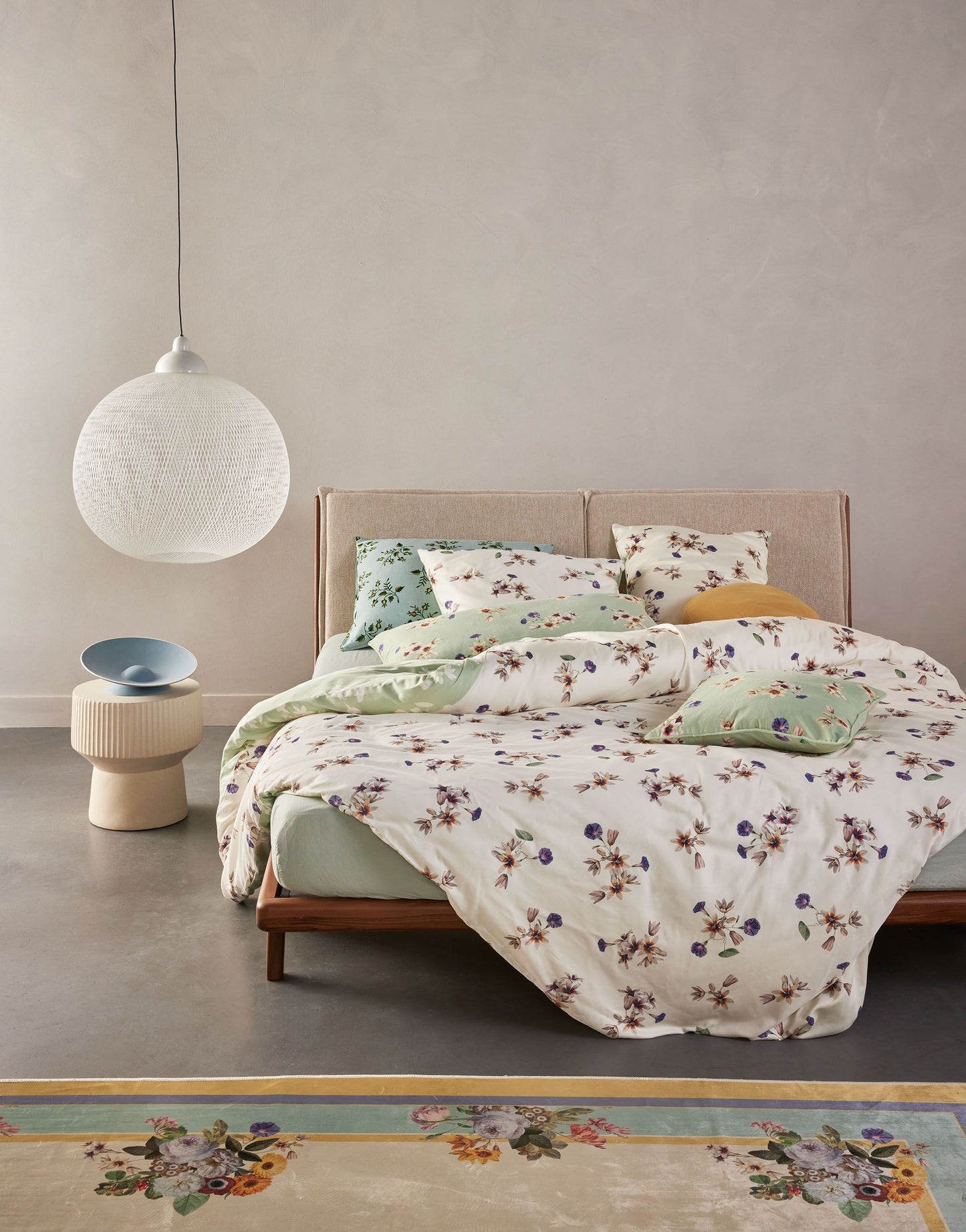 Essenza Fiora Vanilla katoensatijn 220TC dekbedovertrek