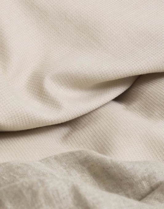 Marc O'Polo Summer Pique Oatmeal kussenslopen 100% katoen stone-washed