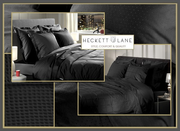 Heckettlane Punto Moonless Black 250TC dekbedovertrek